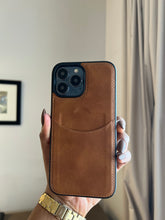 Load image into Gallery viewer, Leather card slot case( Light brown)