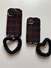 Load image into Gallery viewer, Black Love Heart Fuzzy Plush Heart  bracelet!