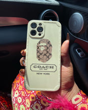 Load image into Gallery viewer, Beige coach phone case