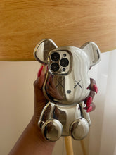 Load image into Gallery viewer, Luxury Silver Kaws silicone phone case