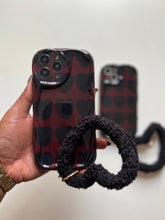 Load image into Gallery viewer, Black Love Heart Fuzzy Plush Heart  bracelet!