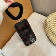 Load image into Gallery viewer, Black Love Heart Fuzzy Plush Heart  bracelet!