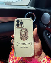Load image into Gallery viewer, Beige coach phone case