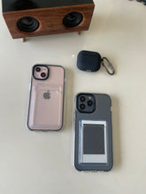 Load image into Gallery viewer, Black Transparent protective card slot case