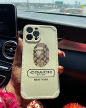 Load image into Gallery viewer, Beige coach phone case