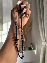 Load image into Gallery viewer, Gorgeous Long beaded Charms ( Black  mixed with brown beads )
