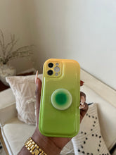 Load image into Gallery viewer, Green 2 toned popsocket case
