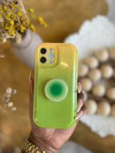 Load image into Gallery viewer, Green 2 toned popsocket case
