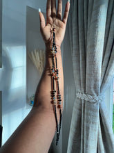 Load image into Gallery viewer, Gorgeous Long beaded Charms ( Black  mixed with brown beads )
