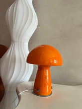 Load image into Gallery viewer, Orange Glass Mushroom Table Lamp

