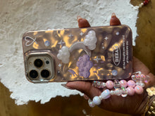 Load image into Gallery viewer, Holographic cloud case (can be bought with or without the charm holder)
