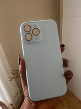 Load image into Gallery viewer, Premium silicon case with inbuilt lens protector (Sky blue )
