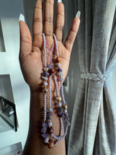 Load image into Gallery viewer, Gorgeous Long beaded Charms (lavender mixed with brown beads )
