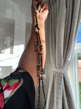 Load image into Gallery viewer, Gorgeous Long beaded Charms ( Black  mixed with brown beads )
