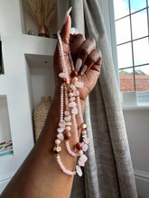 Load image into Gallery viewer, Gorgeous Long beaded Charms (sand pink )
