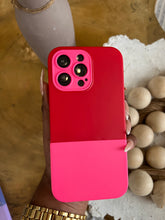 Load image into Gallery viewer, Two Toned silicone case(Red and pink ) no
