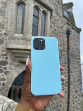 Load image into Gallery viewer, Baby blue Premium silicone apple case
