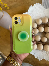 Load image into Gallery viewer, Green 2 toned popsocket case
