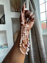 Load image into Gallery viewer, Gorgeous Long beaded Charms (sand pink )
