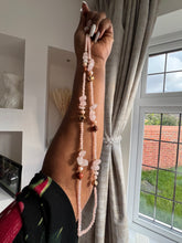 Load image into Gallery viewer, Gorgeous Long beaded Charms (sand pink )
