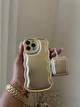 Load image into Gallery viewer, Gold wave airpod case
