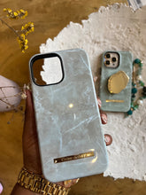 Load image into Gallery viewer, Luxury Shockproof Green marble phonecase (The popsocket and charm are sold separately kindly pick Preferred combo)
