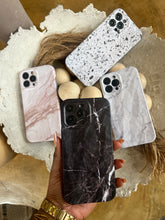 Load image into Gallery viewer, Textured Black marble protective case he
