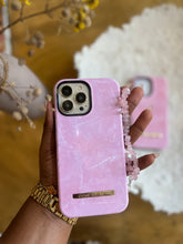 Load image into Gallery viewer, Luxury Shockproof pink marble phonecase only (The popsocket and charm are sold separately kindly pick Preferred combo).
