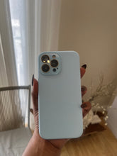 Load image into Gallery viewer, Premium silicon case with inbuilt lens protector (Sky blue )
