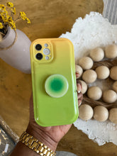 Load image into Gallery viewer, Green 2 toned popsocket case
