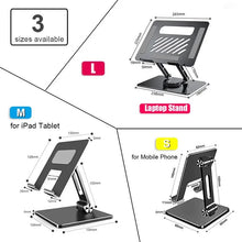 Load image into Gallery viewer, NEW 360° Rotating Laptop Stand Aluminum Stand available in sliver
