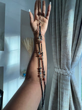 Load image into Gallery viewer, Gorgeous Long beaded Charms ( Black  mixed with brown beads )
