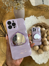 Load image into Gallery viewer, Lailac Puffer case with mirror stand
