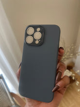 Load image into Gallery viewer, Premium silicon case with inbuilt lens protector (Grey)
