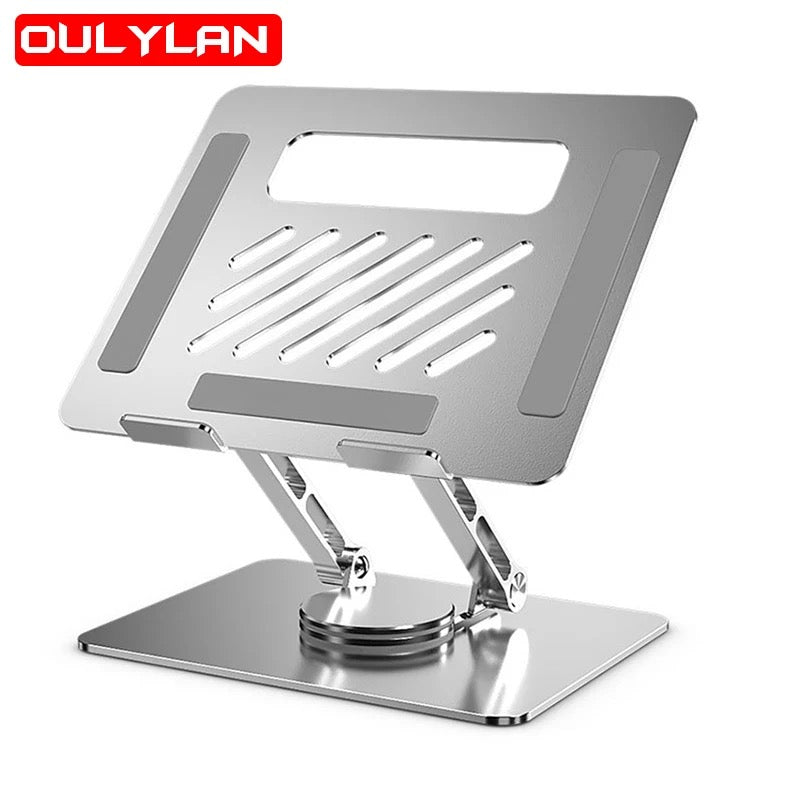 NEW 360° Rotating Laptop Stand Aluminum Stand available in sliver