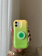 Load image into Gallery viewer, Green 2 toned popsocket case
