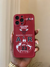 Load image into Gallery viewer, Red Chicago Bulls phone case
