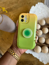 Load image into Gallery viewer, Green 2 toned popsocket case
