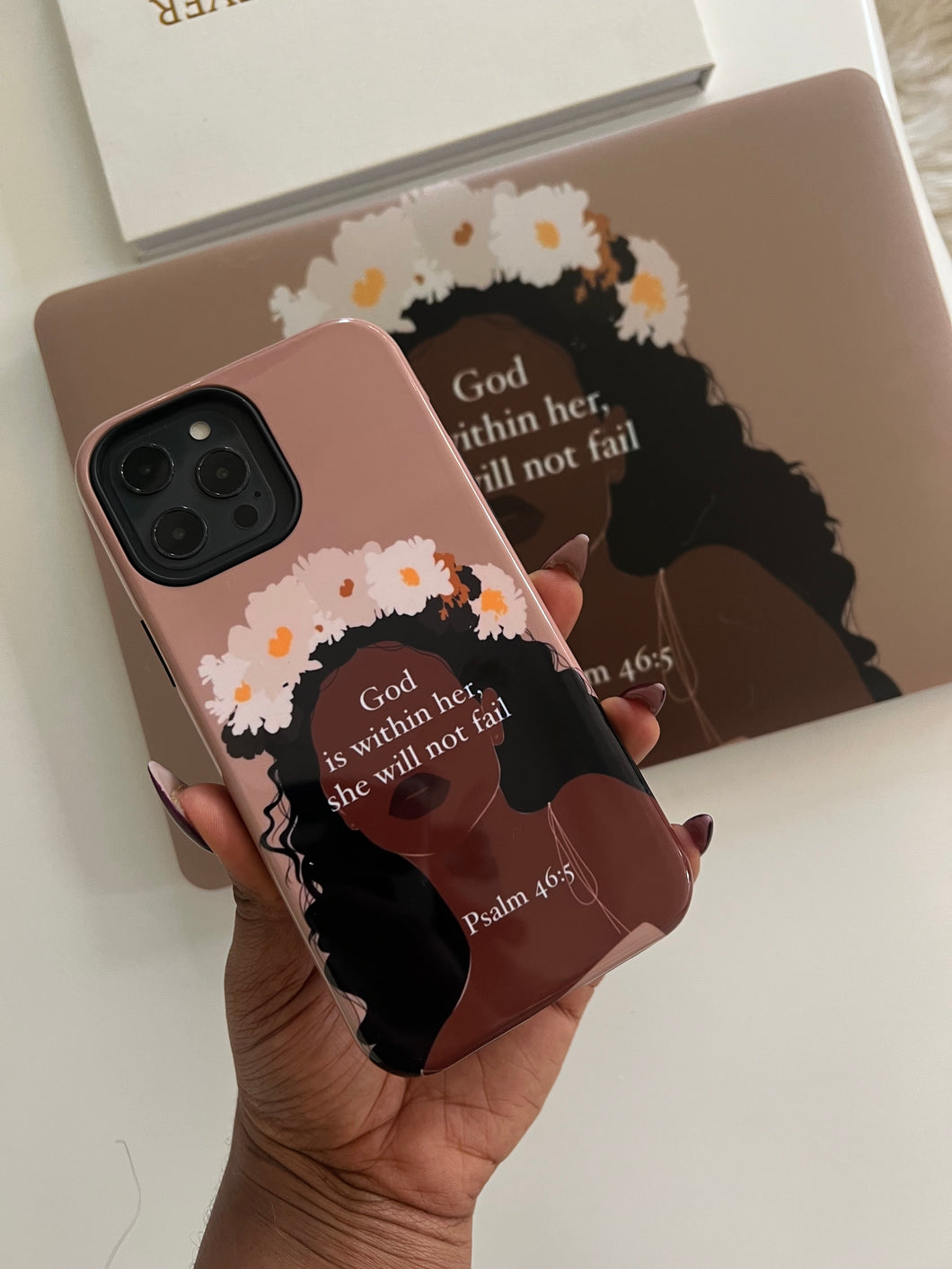 Protective God is within her  phonecase