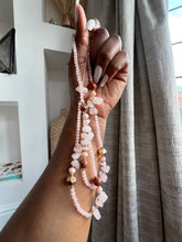 Load image into Gallery viewer, Gorgeous Long beaded Charms (sand pink )
