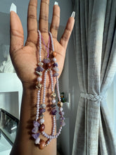 Load image into Gallery viewer, Gorgeous Long beaded Charms (lavender mixed with brown beads )
