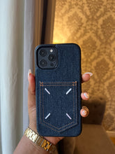 Load image into Gallery viewer, Denim card slot case (BLUE )
