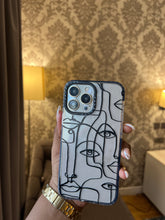 Load image into Gallery viewer, Transparent minimalist line art phone case is
