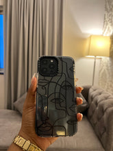 Load image into Gallery viewer, Transparent minimalist line art phone case is
