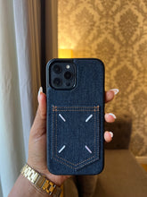 Load image into Gallery viewer, Denim card slot case (BLUE )
