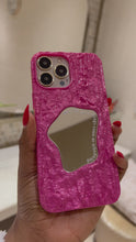 Load and play video in Gallery viewer, Gorgeous glossy pink  mirror case

