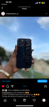 Load image into Gallery viewer, Black Transparent leather grip case
