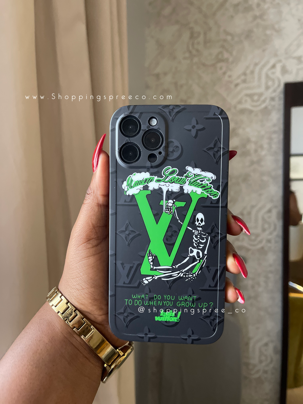 Green LV Phone case