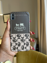 Load image into Gallery viewer, Luxury brown Coach Phone case
