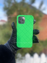 Load image into Gallery viewer, Luxury Green 3D Lattice Soft protective  case
